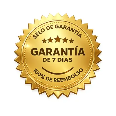 Selo de garantia de 7 dias com 100% de reembolso